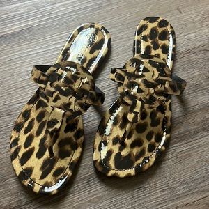 Tory Burch Miller printed patent sandal